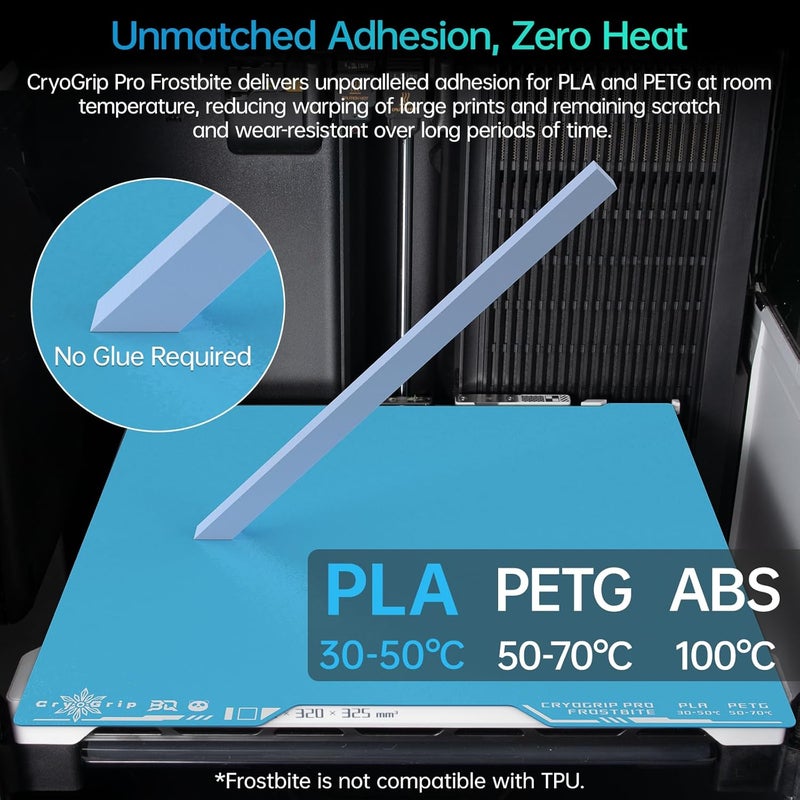 BigTreeTech BIQU Cryogrip Pro Frostbite 355x346MM for Bambu-Lab H2D/H2S 3D Printers - Image 2